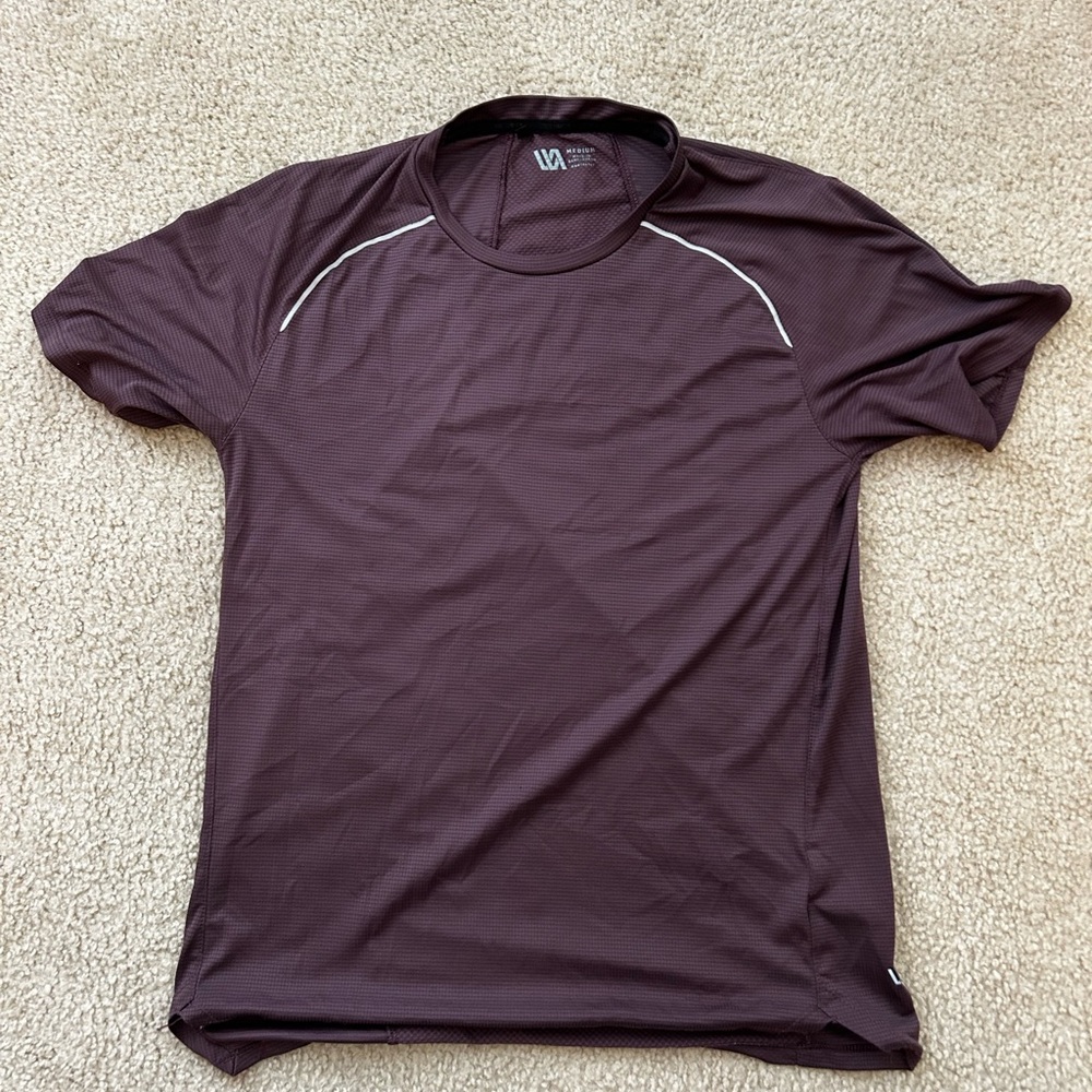 Purple Short Sleeve Tee with Light Trim